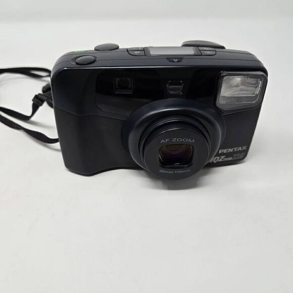 PENTAX IQ ZOOM 115M 35MM POINT & SHOOT FILM CAMERA W/ 90'S CASE NEW BATTERY - Picture 3 of 11